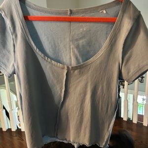 Pacsun blue crop top